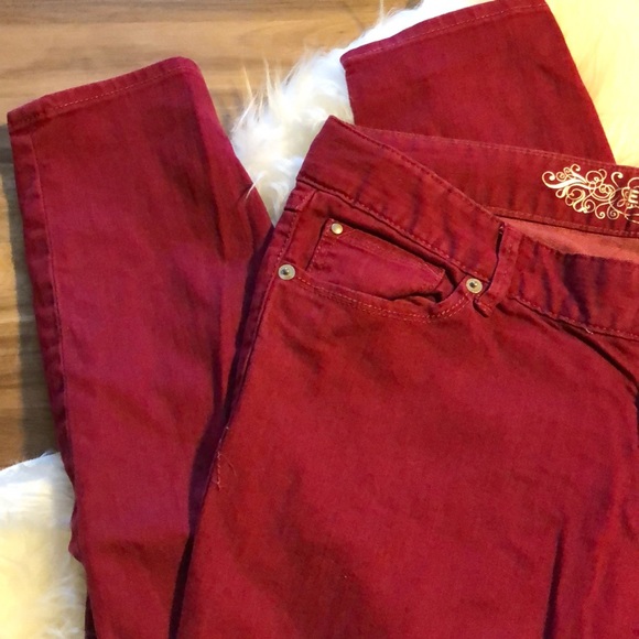 Express Jeans Express Skinny Red Jeans Poshmark